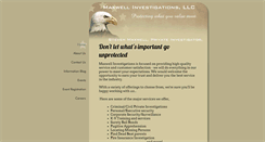 Desktop Screenshot of maxwellinvestigations.com